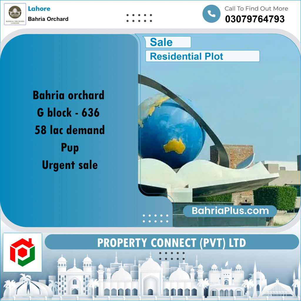 Residential Plot for Sale in Bahria Orchard, Lahore - (BP-270079)