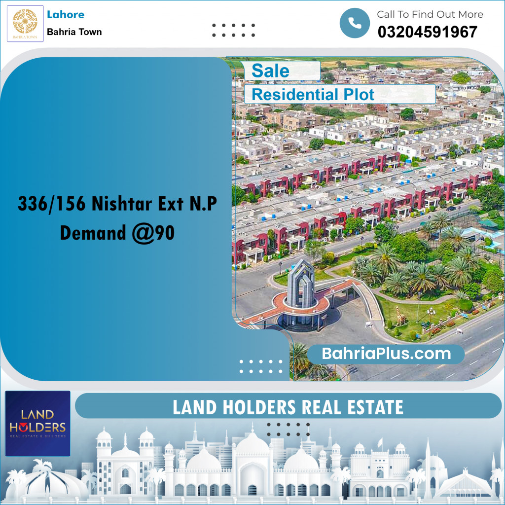 5 Marla Residential Plot for Sale in Bahria Town, Lahore - (BP-270146)