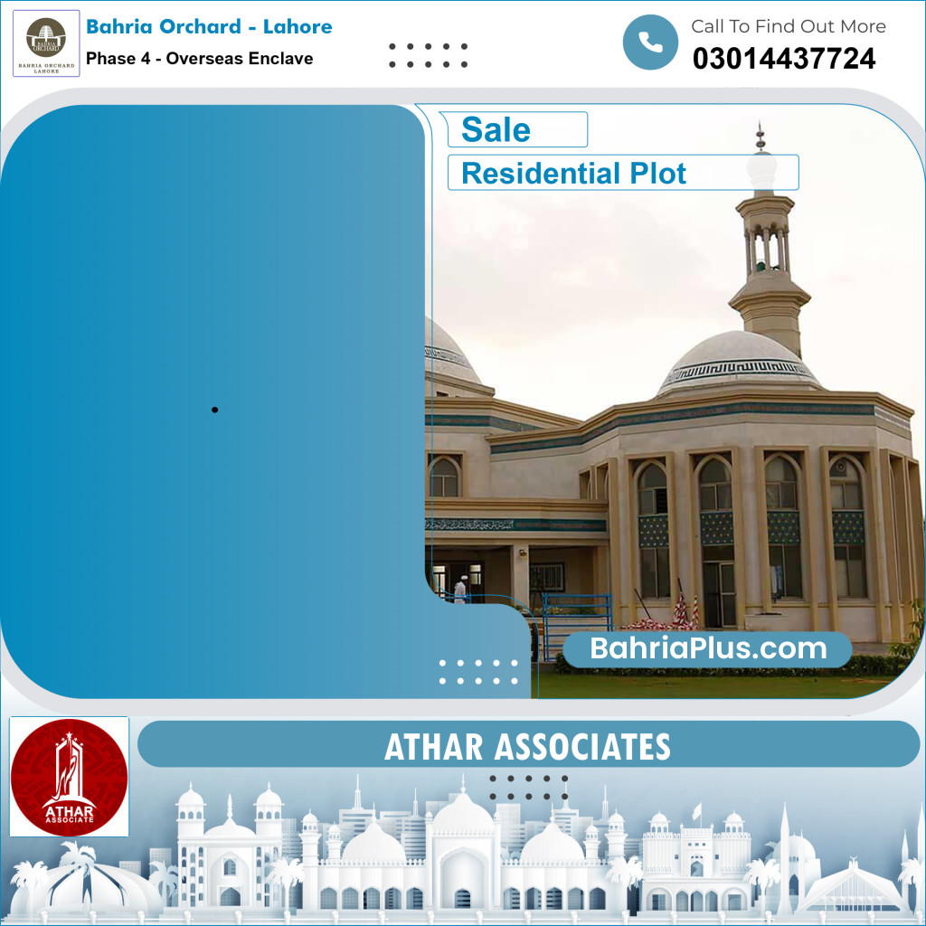 Residential Plot for Sale in Phase 4 - Overseas Enclave - Bahria Orchard, Lahore - (BP-270189)