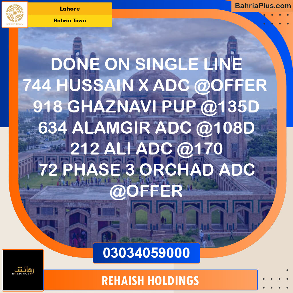 Residential Plot for Sale in Bahria Town, Lahore - (BP-270192)