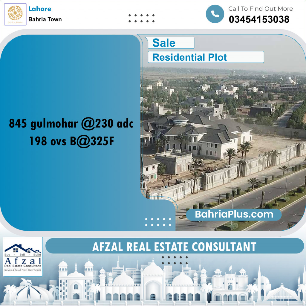 Residential Plot for Sale in Bahria Town, Lahore - (BP-270537)