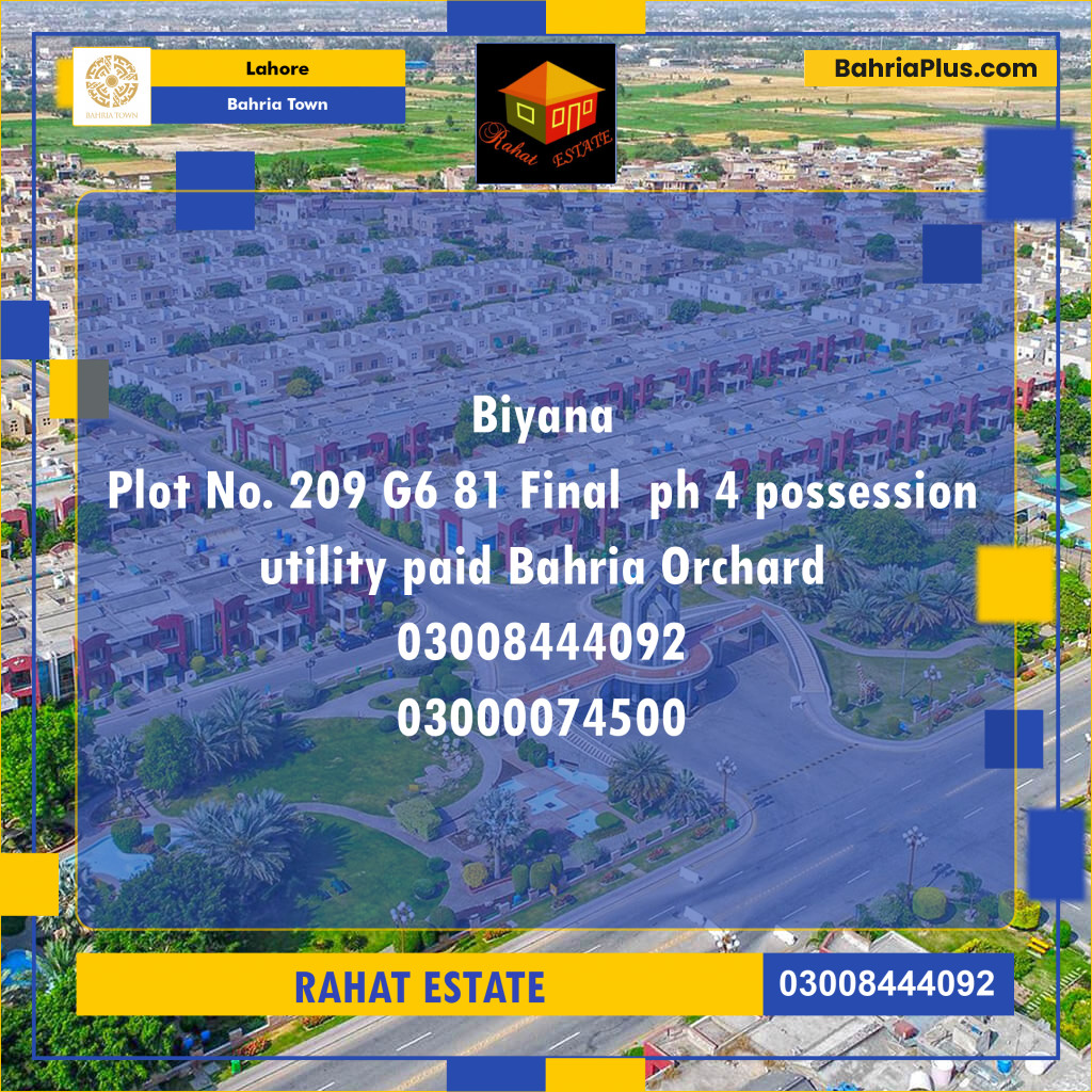 10 Marla Residential Plot for Sale in Bahria Town, Lahore - (BP-270658)