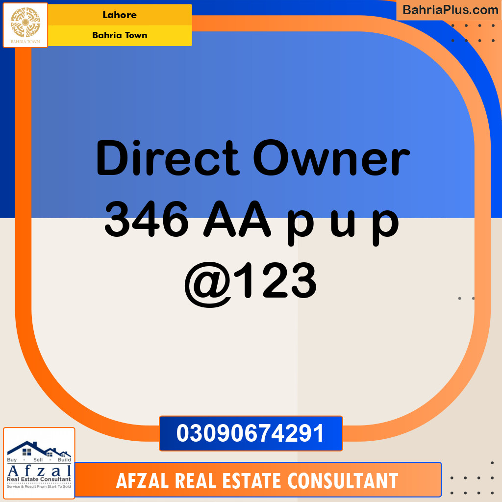 Residential Plot for Sale in Bahria Town, Lahore - (BP-270778)