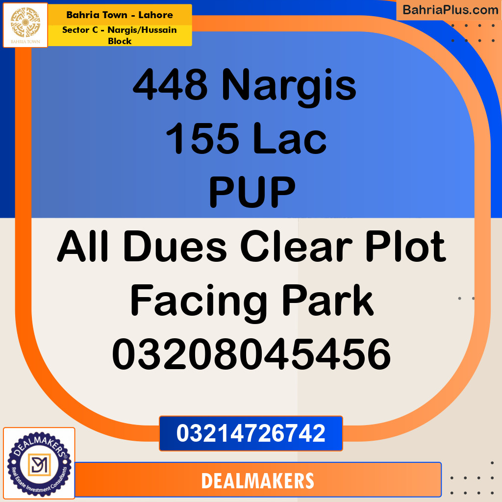 10 Marla Residential Plot for Sale in Sector C - Nargis/Hussain Block -  Bahria Town, Lahore - (BP-270927)