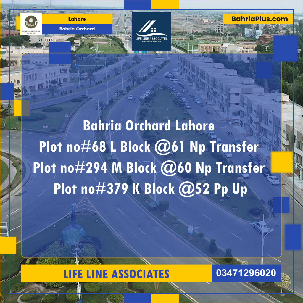 5 Marla Residential Plot for Sale in Bahria Orchard, Lahore - (BP-271003)