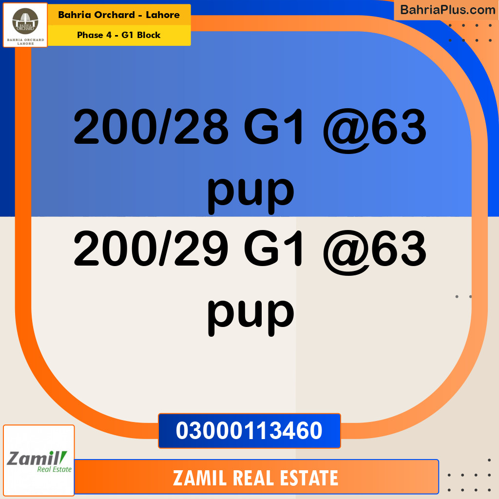 5 Marla Residential Plot for Sale in Phase 4 - G1 Block -  Bahria Orchard, Lahore - (BP-271289)