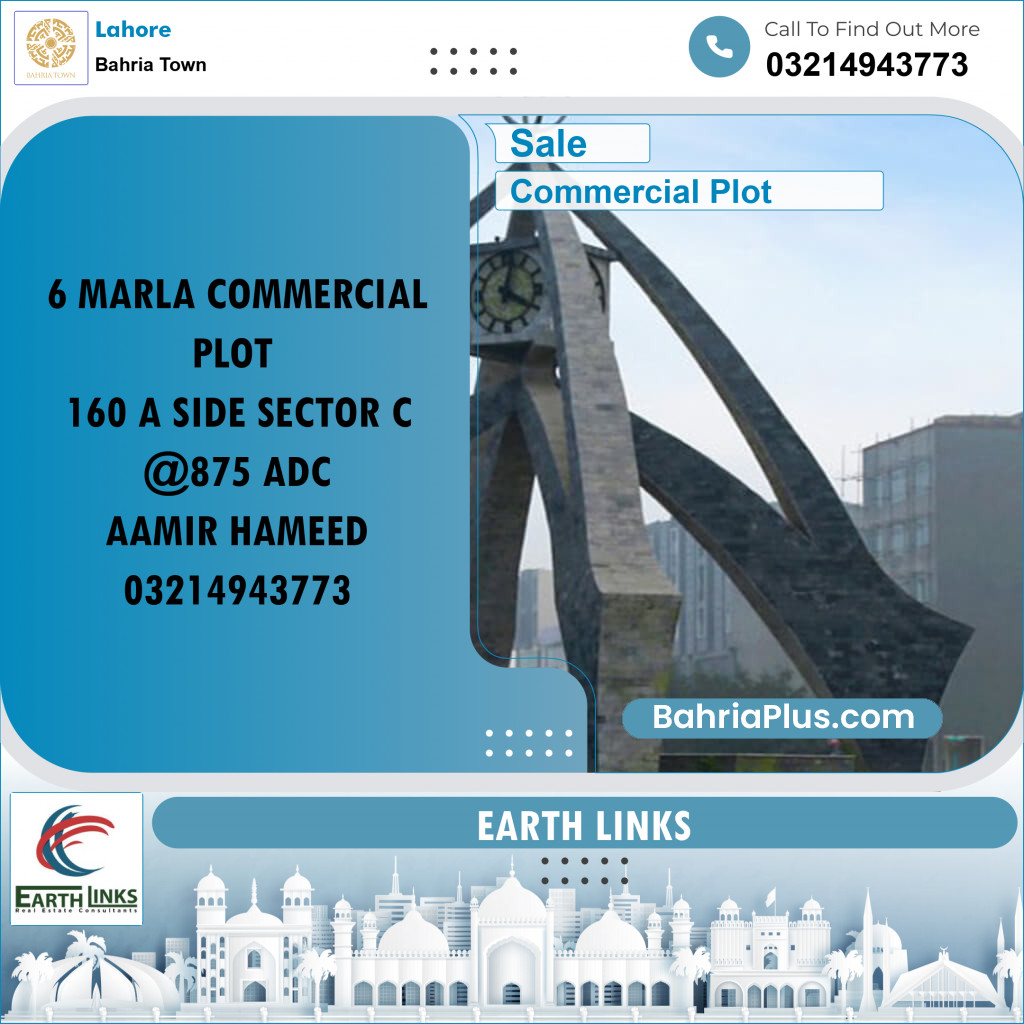 Commercial Plot for Sale in Bahria Town, Lahore - (BP-271358)