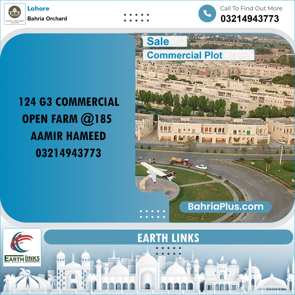 Commercial Plot for Sale in Bahria Orchard, Lahore - (BP-271371)