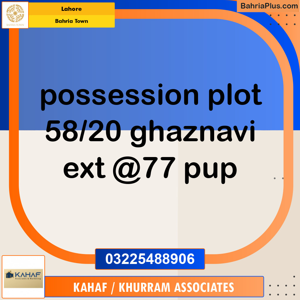 Residential Plot for Sale in Bahria Town, Lahore - (BP-271562)