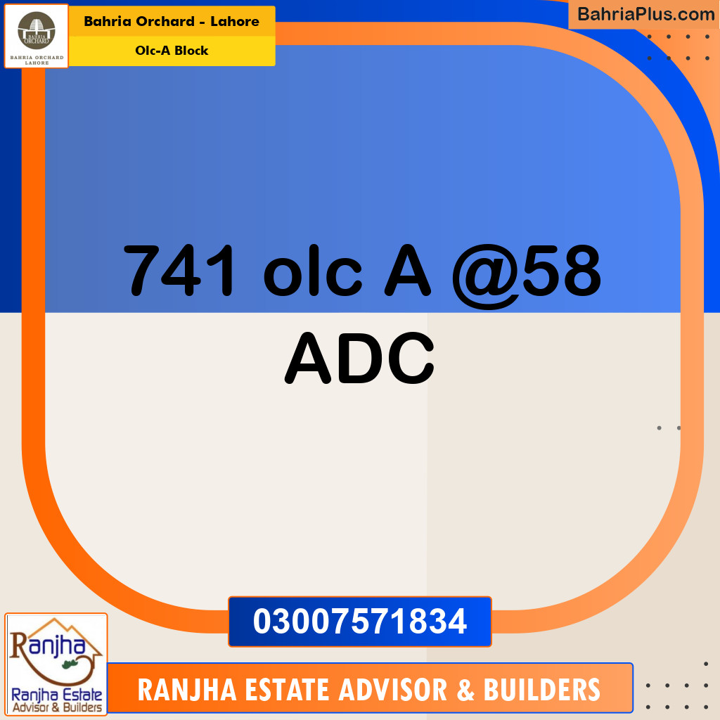 5 Marla Residential Plot for Sale in OLC-A Block -  Bahria Orchard, Lahore - (BP-271634)