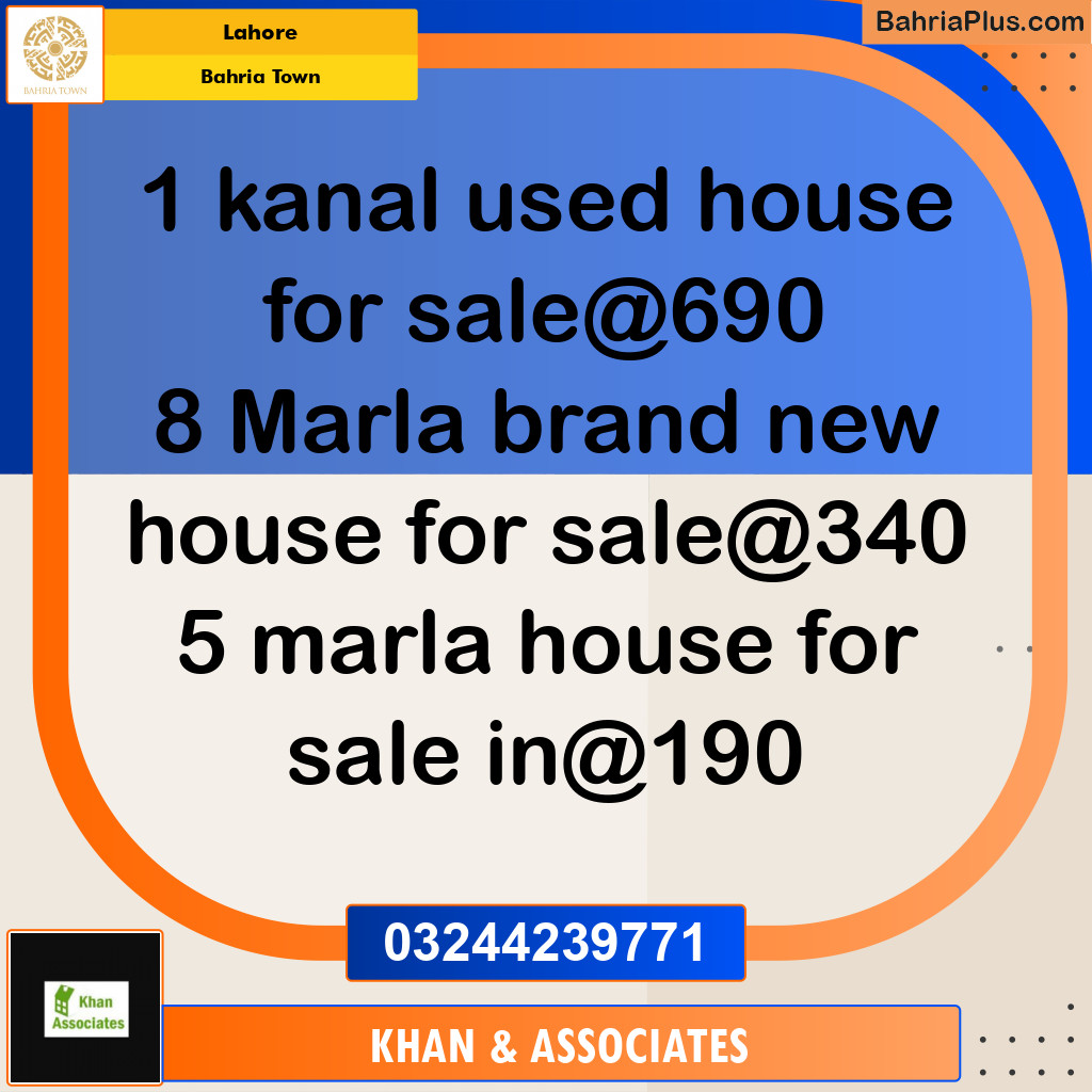 Residential Plot for Sale in Bahria Town, Lahore - (BP-271993)