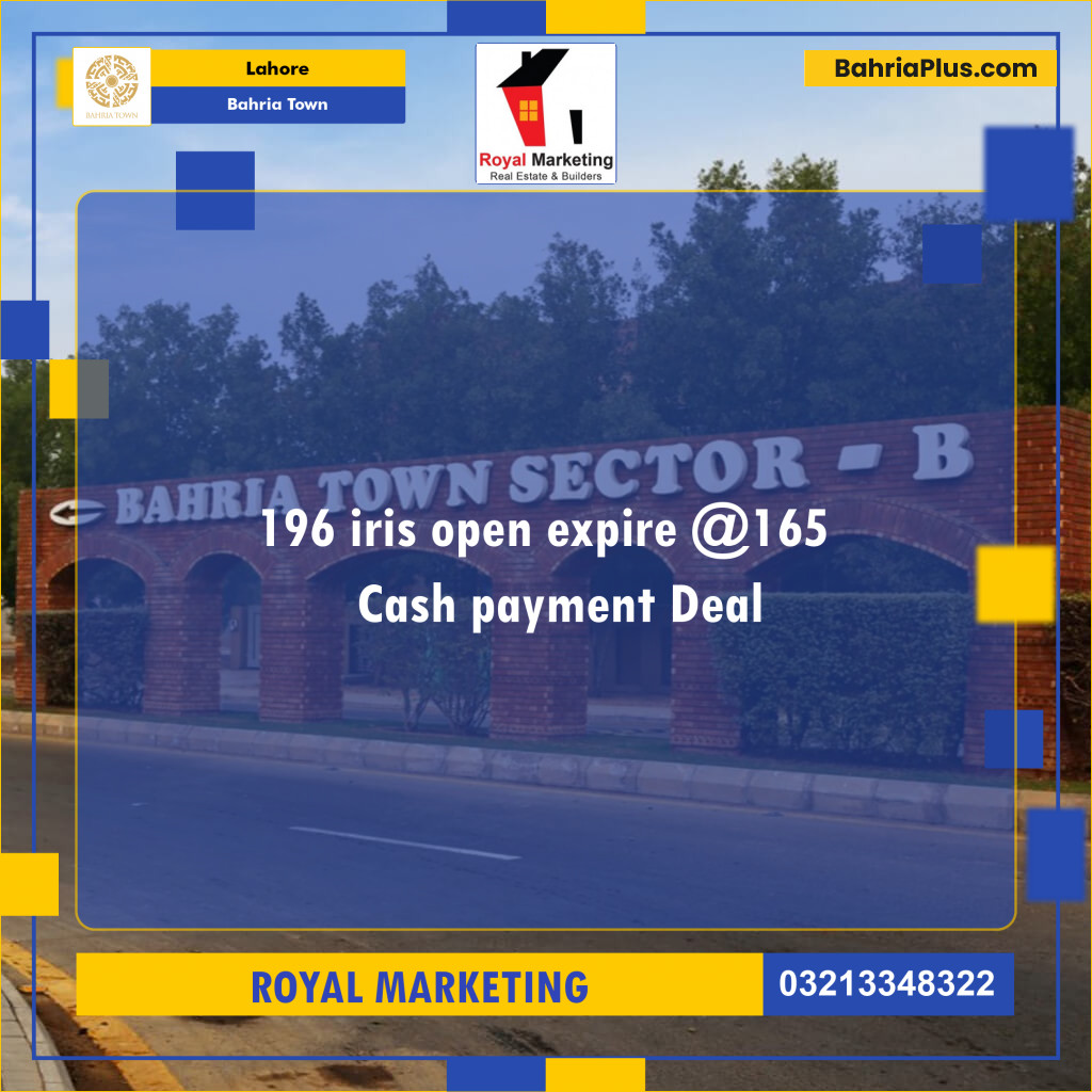 Residential Plot for Sale in Bahria Town, Lahore - (BP-272159)