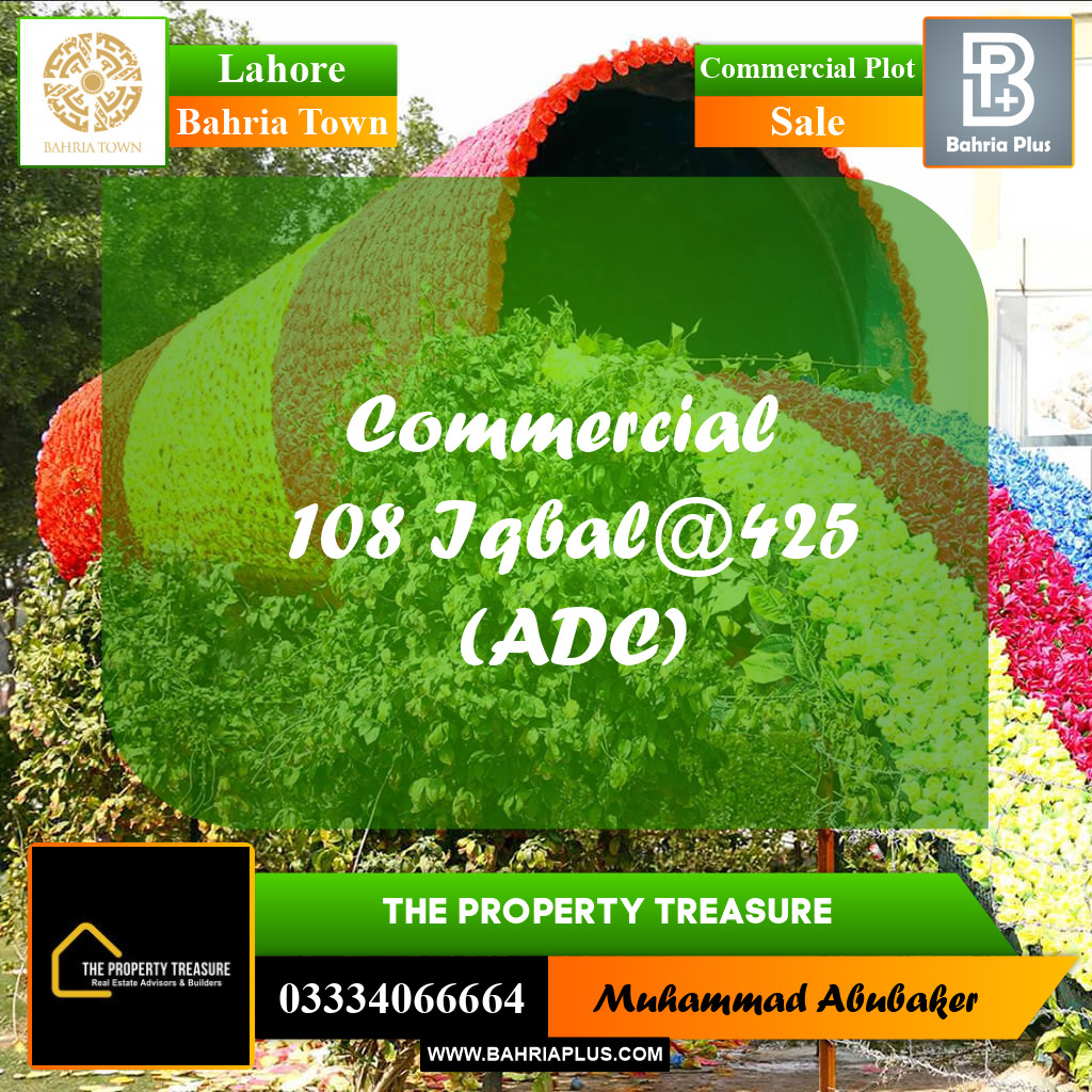 Commercial Plot for Sale in Bahria Town, Lahore - (BP-272200)