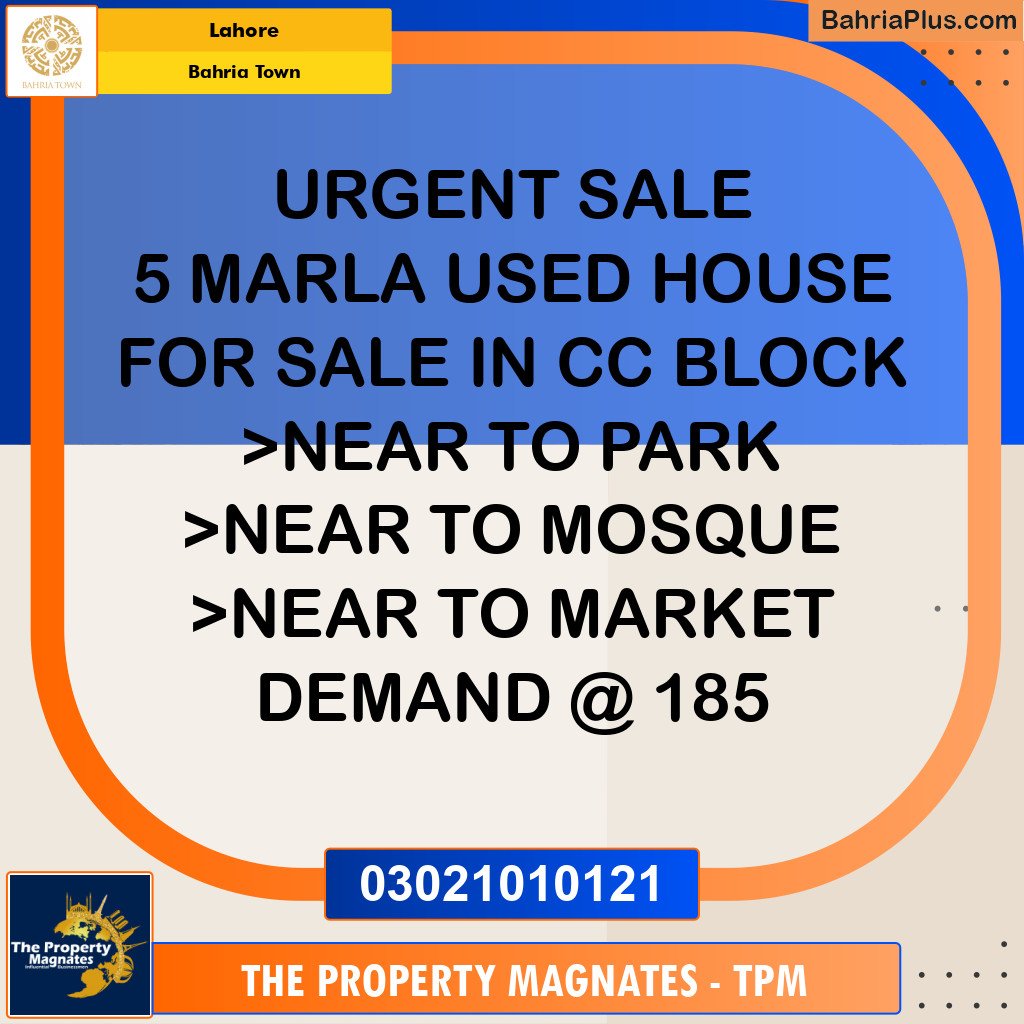 Residential House for Sale in Bahria Town, Lahore - (BP-272424)
