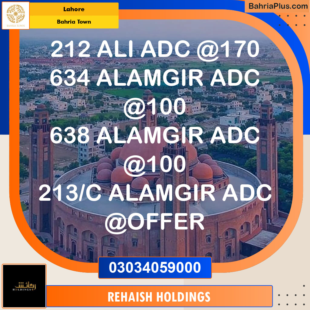 Residential Plot for Sale in Bahria Town, Lahore - (BP-272425)