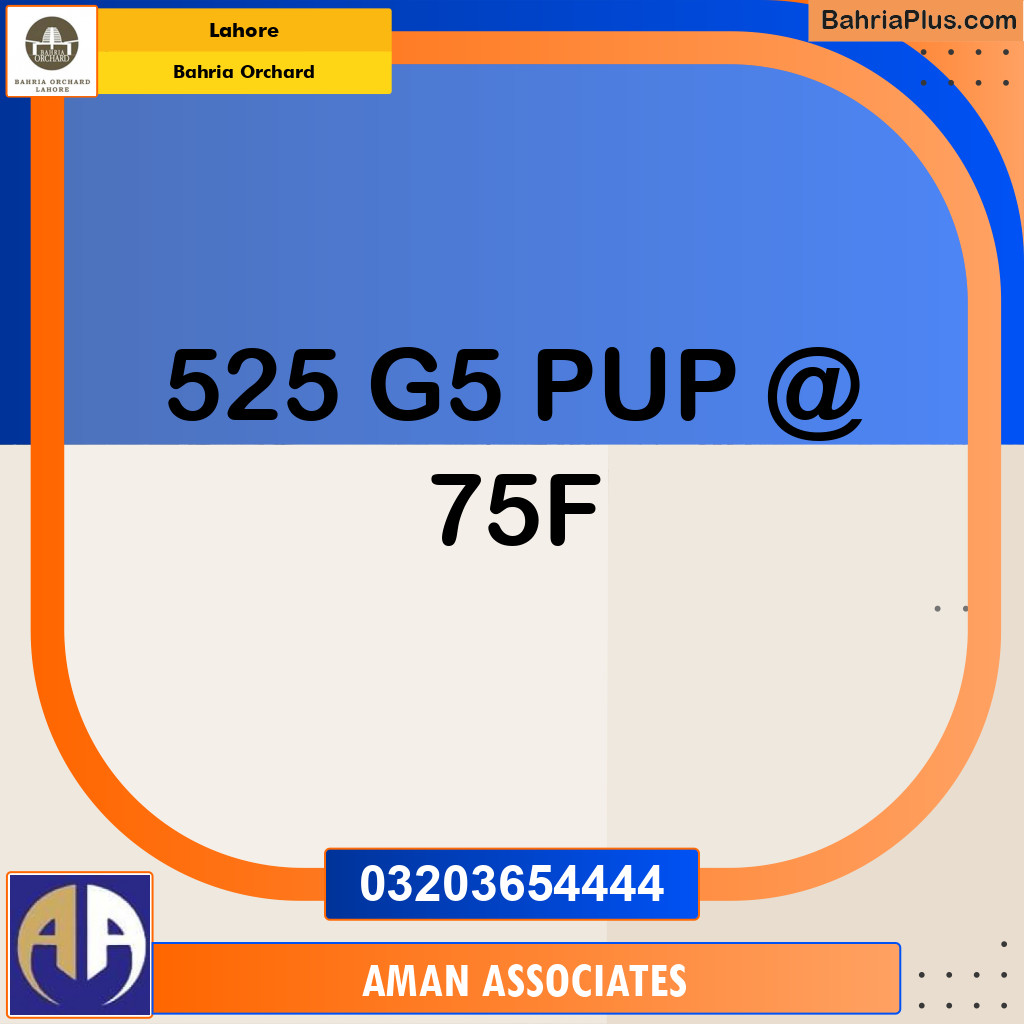 Residential Plot for Sale in Bahria Orchard, Lahore - (BP-272450)