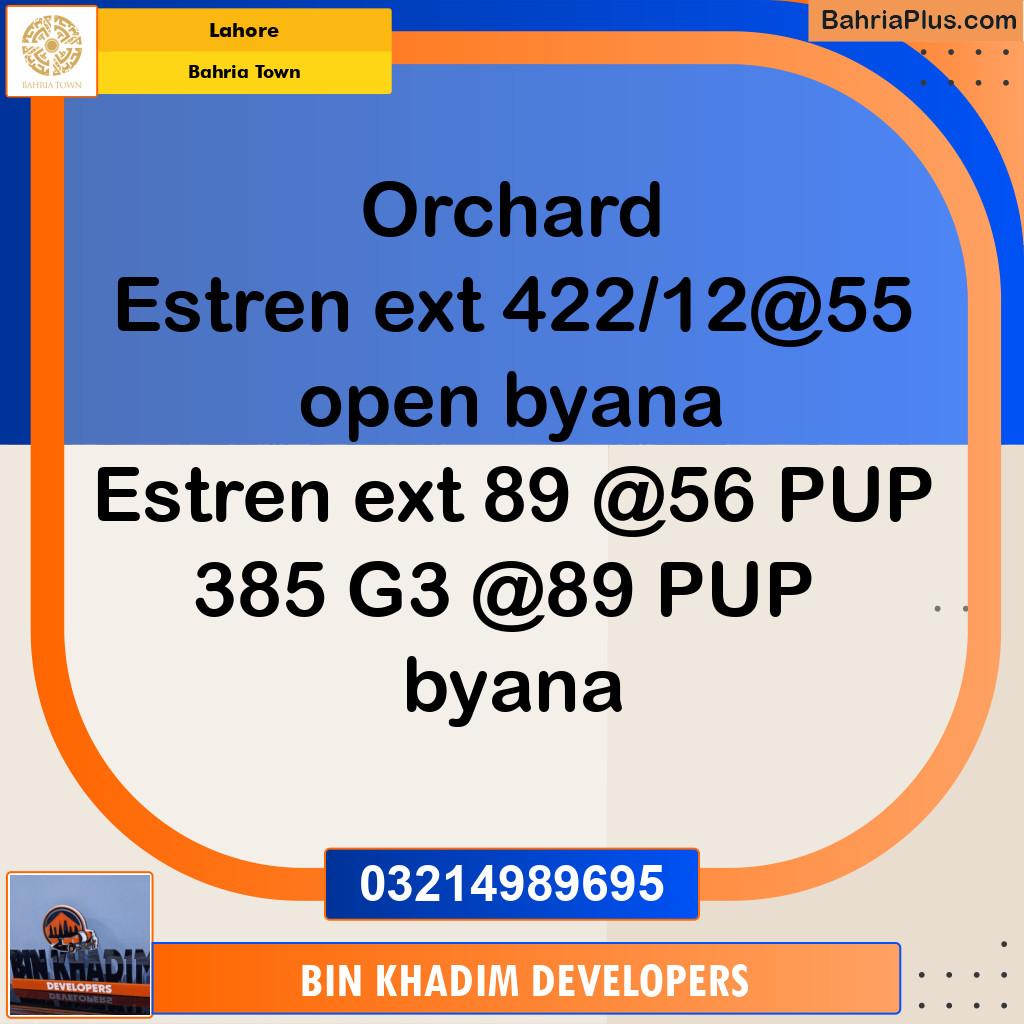 Residential Plot for Sale in Bahria Town, Lahore - (BP-272483)