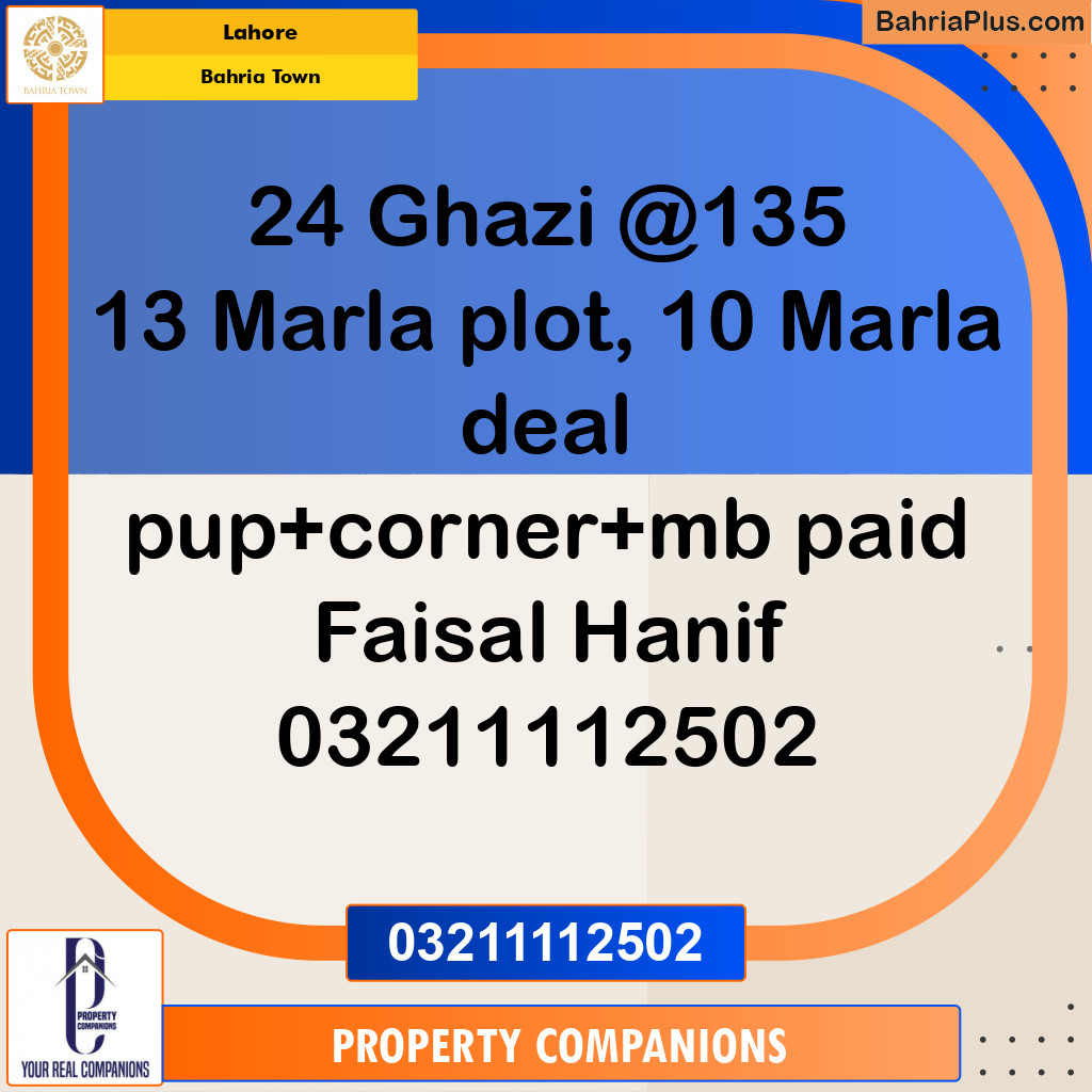 Residential Plot for Sale in Bahria Town, Lahore - (BP-272737)