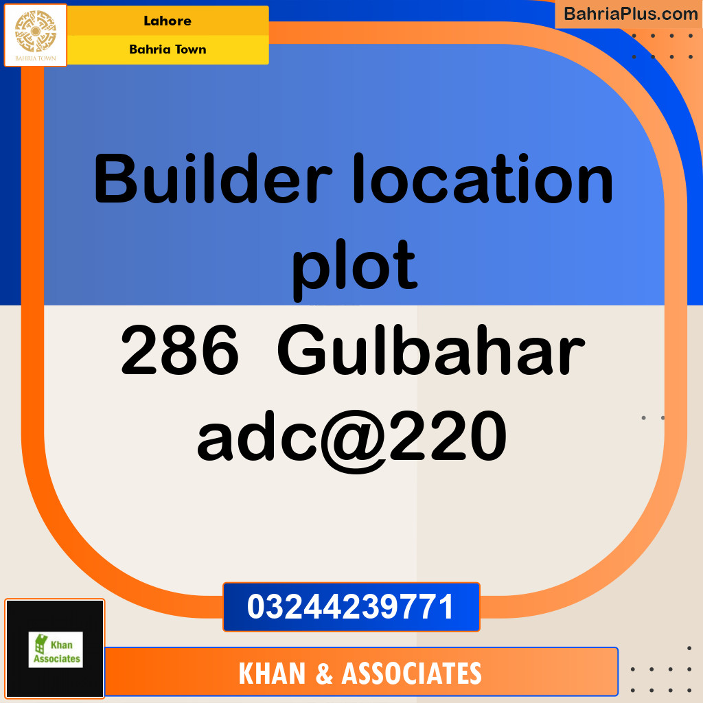 Residential Plot for Sale in Bahria Town, Lahore - (BP-272780)