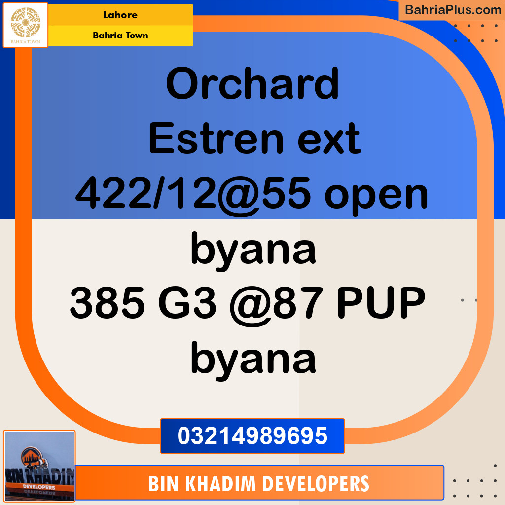 Residential Plot for Sale in Bahria Town, Lahore - (BP-272786)