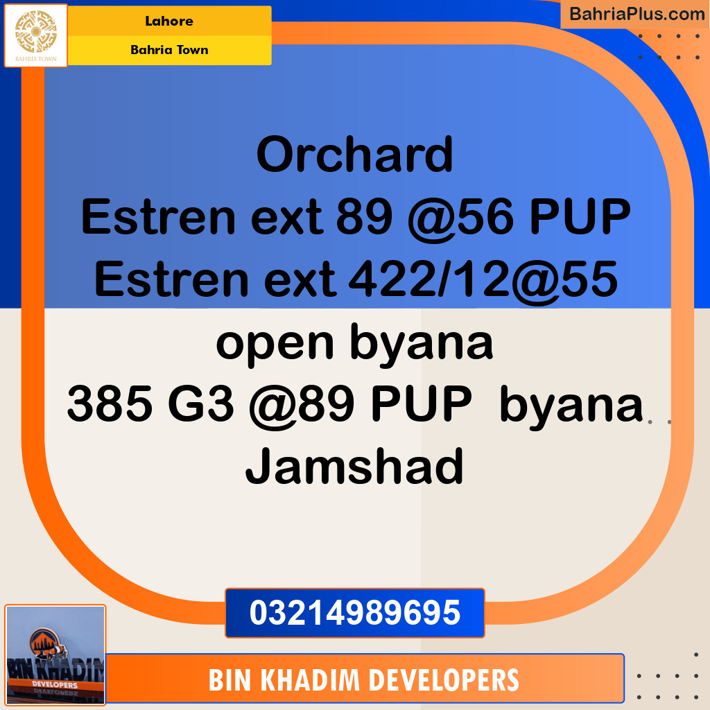 Residential Plot for Sale in Bahria Town, Lahore - (BP-272856)