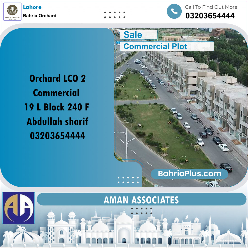 Commercial Plot for Sale in Bahria Orchard, Lahore - (BP-272900)