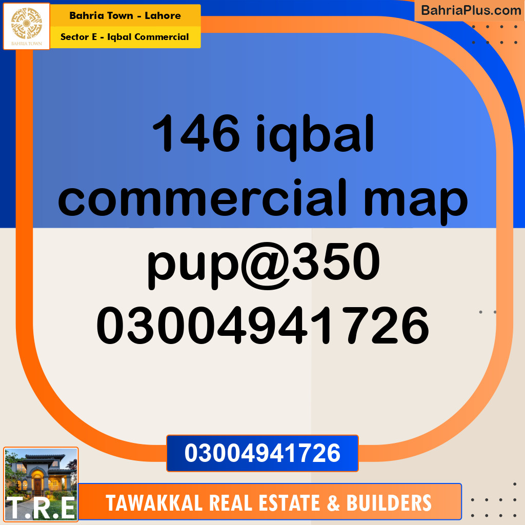 5 Marla Commercial Plot for Sale in Sector E - Iqbal Commercial -  Bahria Town, Lahore - (BP-273121)