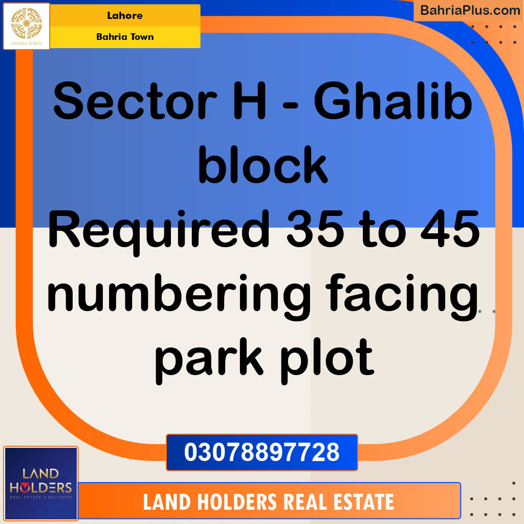 5 Marla Residential Plot for Sale in Bahria Town, Lahore - (BP-273343)