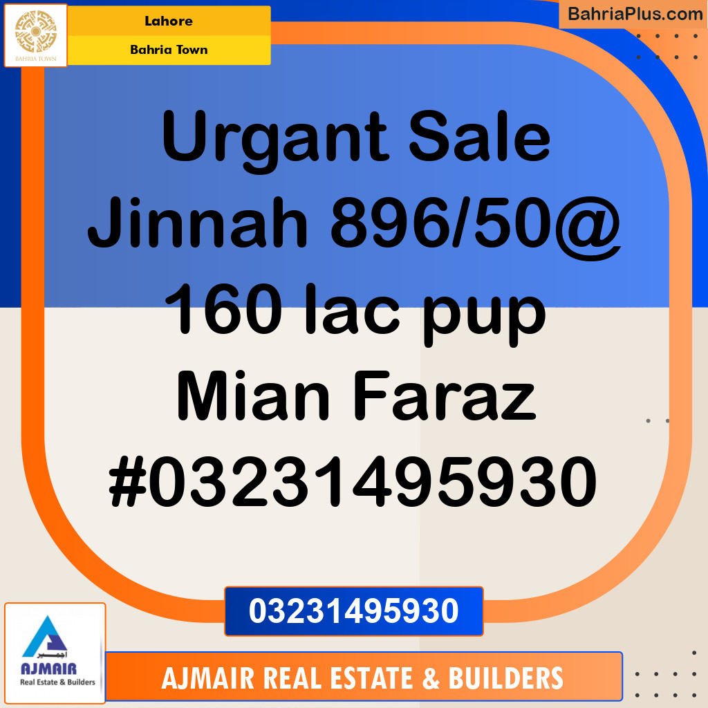 Residential Plot for Sale in Bahria Town, Lahore - (BP-273403)