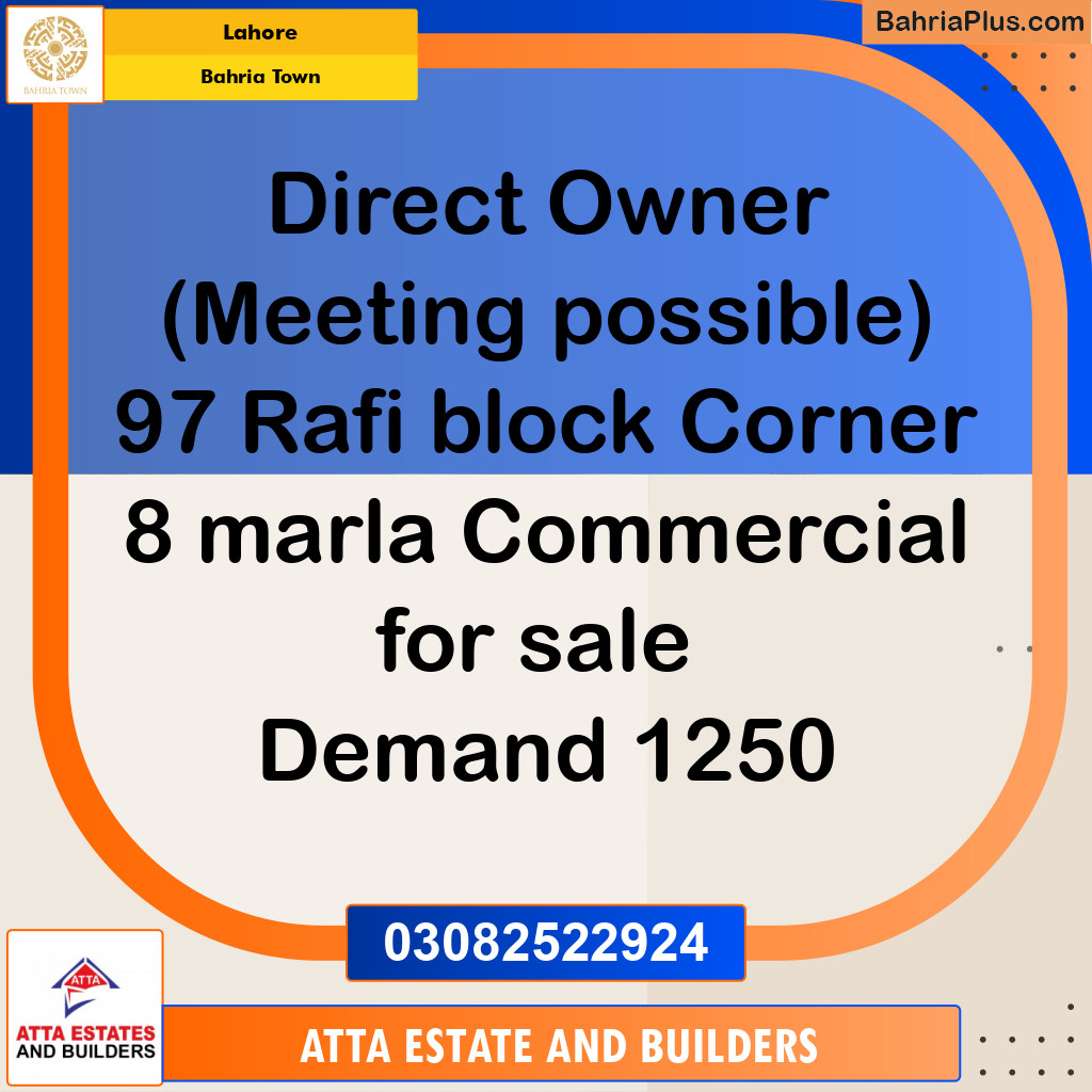 Residential Plot for Sale in Bahria Town, Lahore - (BP-273449)