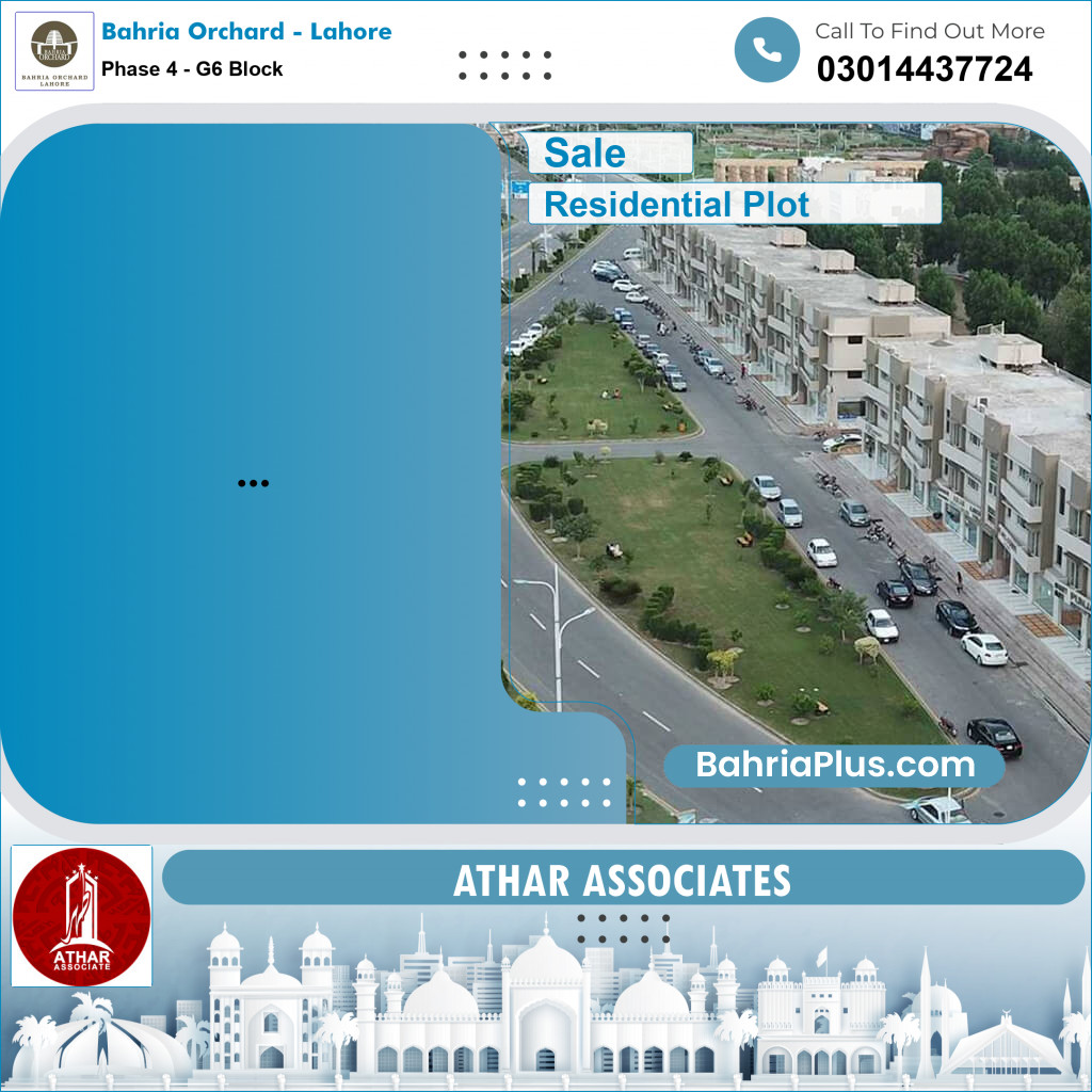 Residential Plot for Sale in Phase 4 - G6 Block -  Bahria Orchard, Lahore - (BP-273827)