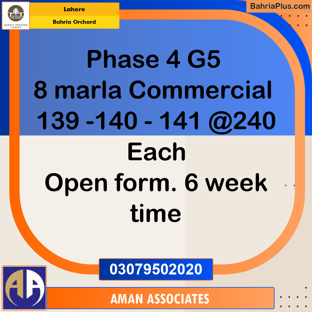 Residential Plot for Sale in Bahria Orchard, Lahore - (BP-274090)