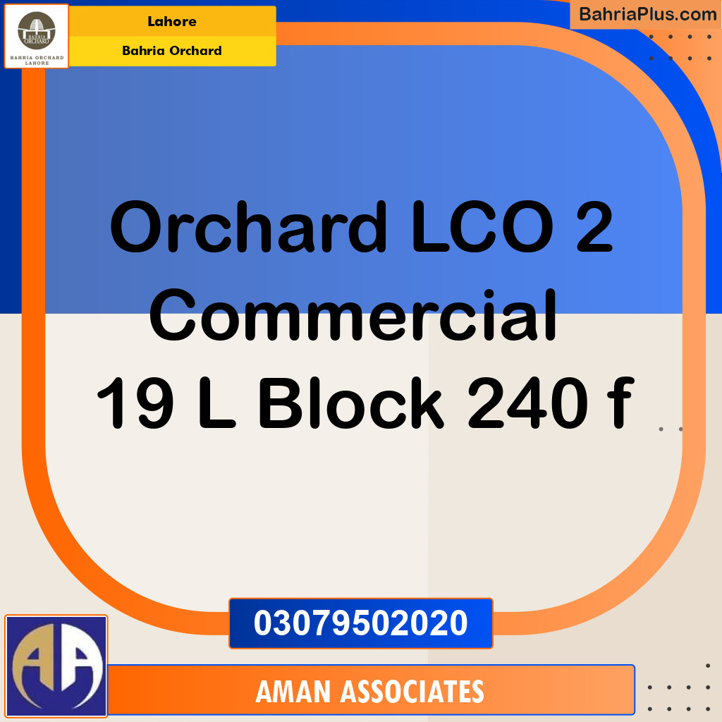 Residential Plot for Sale in Bahria Orchard, Lahore - (BP-274092)