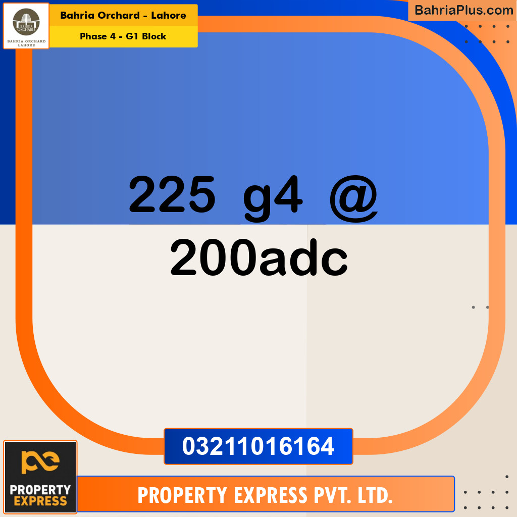 20 Kanal Residential Plot for Sale in Phase 4 - G1 Block -  Bahria Orchard, Lahore - (BP-274109)