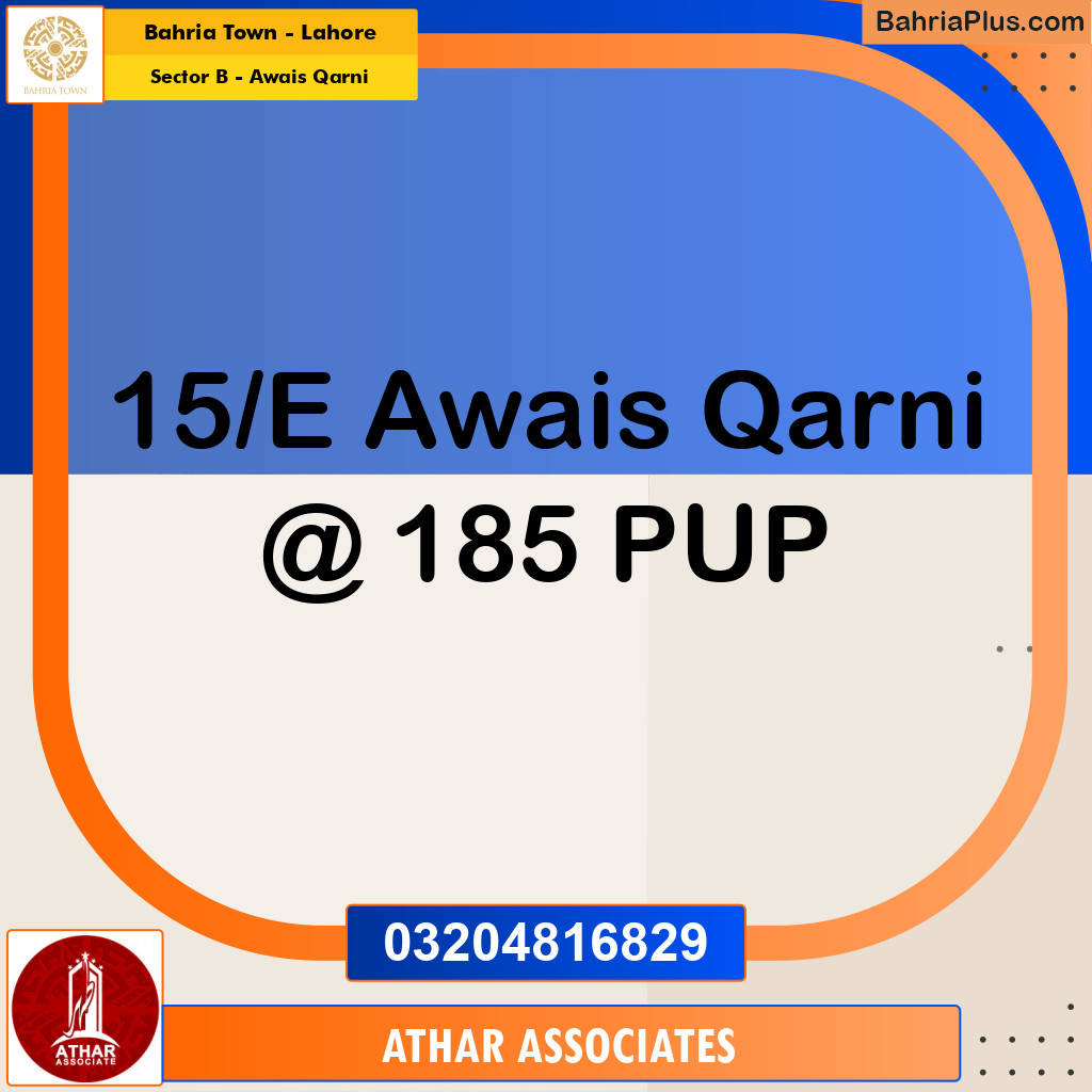10 Marla Residential Plot for Sale in Sector B - Awais Qarni -  Bahria Town, Lahore - (BP-274205)