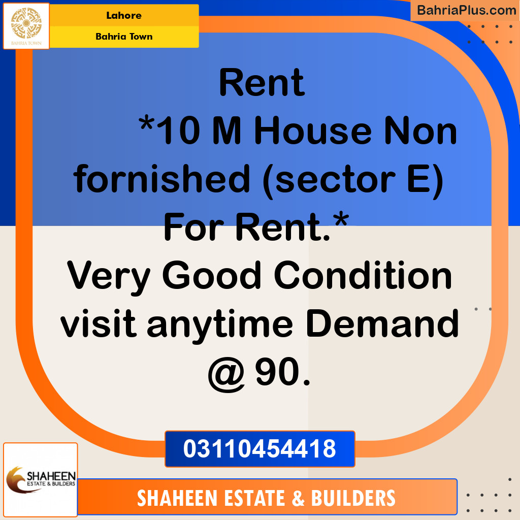 10 Marla Residential House for Sale in Bahria Town, Lahore - (BP-274391)