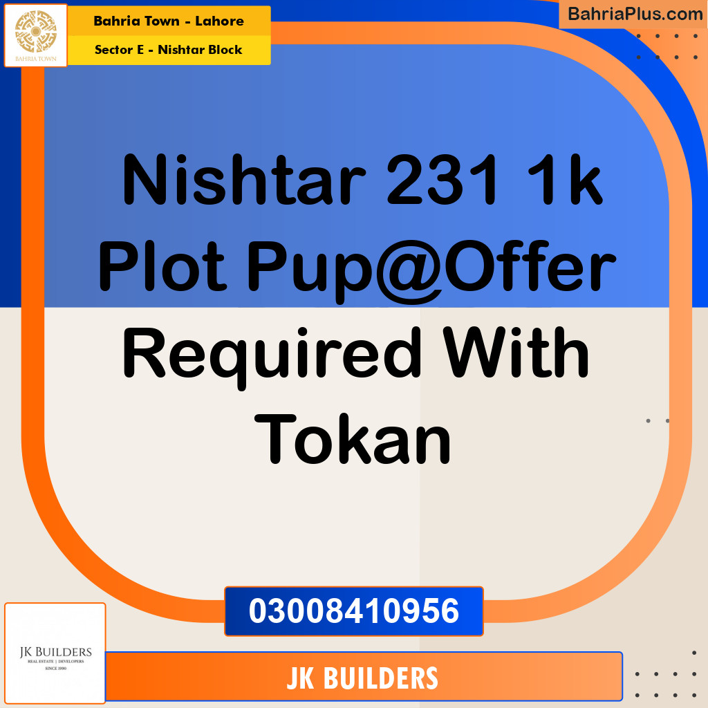 1 Kanal Residential Plot for Sale in Sector E - Nishtar Block -  Bahria Town, Lahore - (BP-274479)