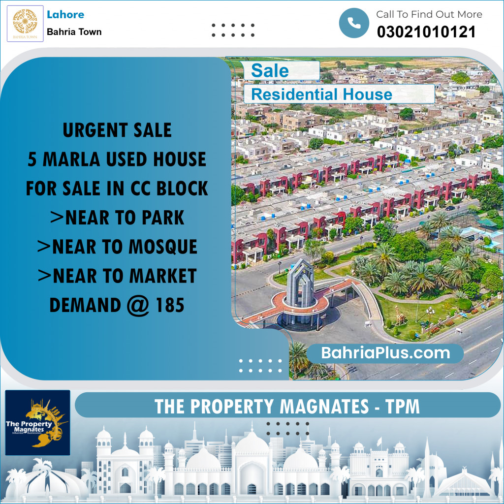 Residential House for Sale in Bahria Town, Lahore - (BP-274560)