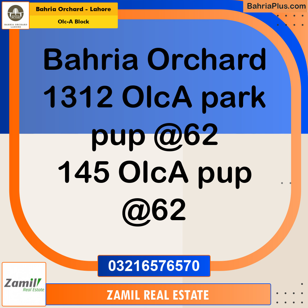 5 Marla Residential Plot for Sale in OLC-A Block -  Bahria Orchard, Lahore - (BP-274636)