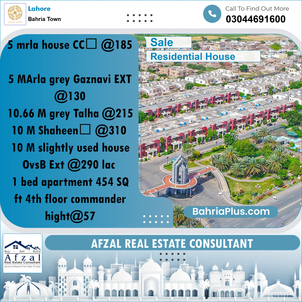 Residential House for Sale in Bahria Town, Lahore - (BP-274697)