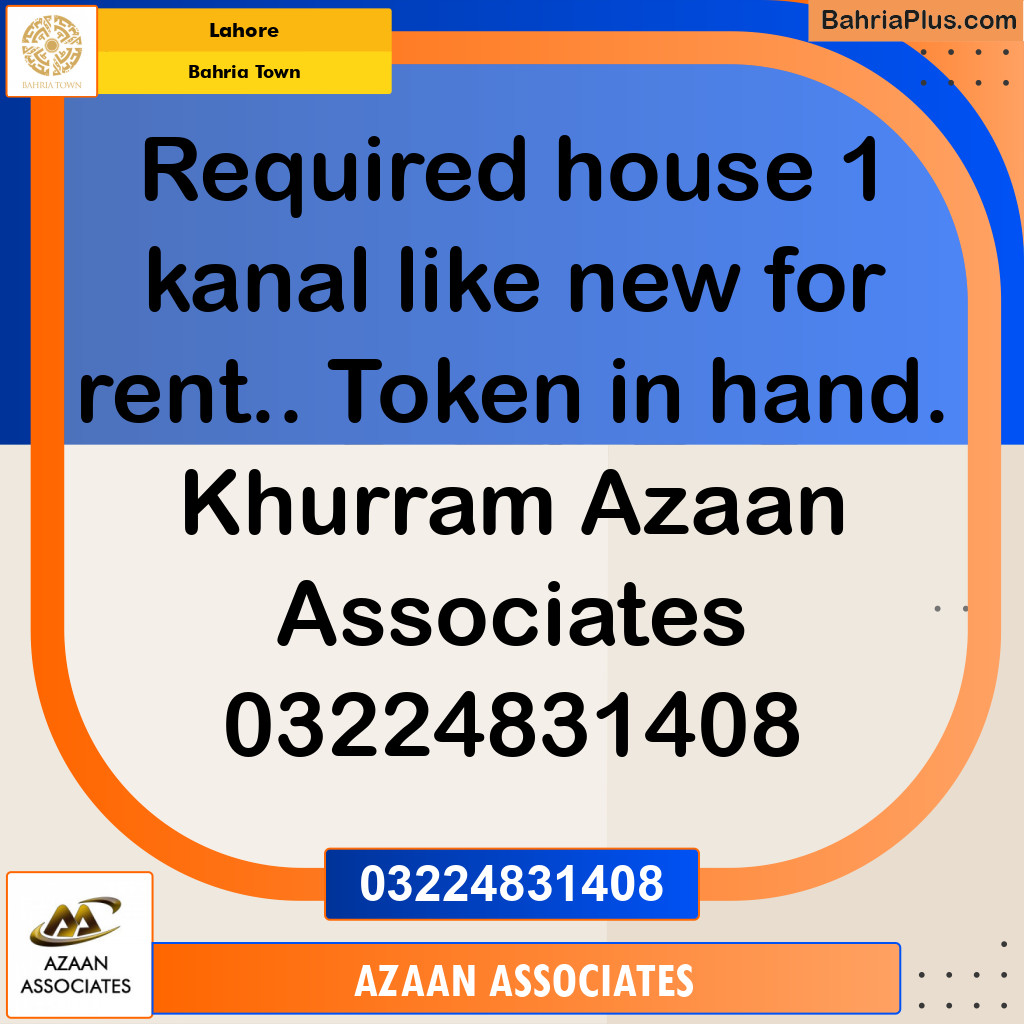 Residential House for Sale in Bahria Town, Lahore - (BP-274751)