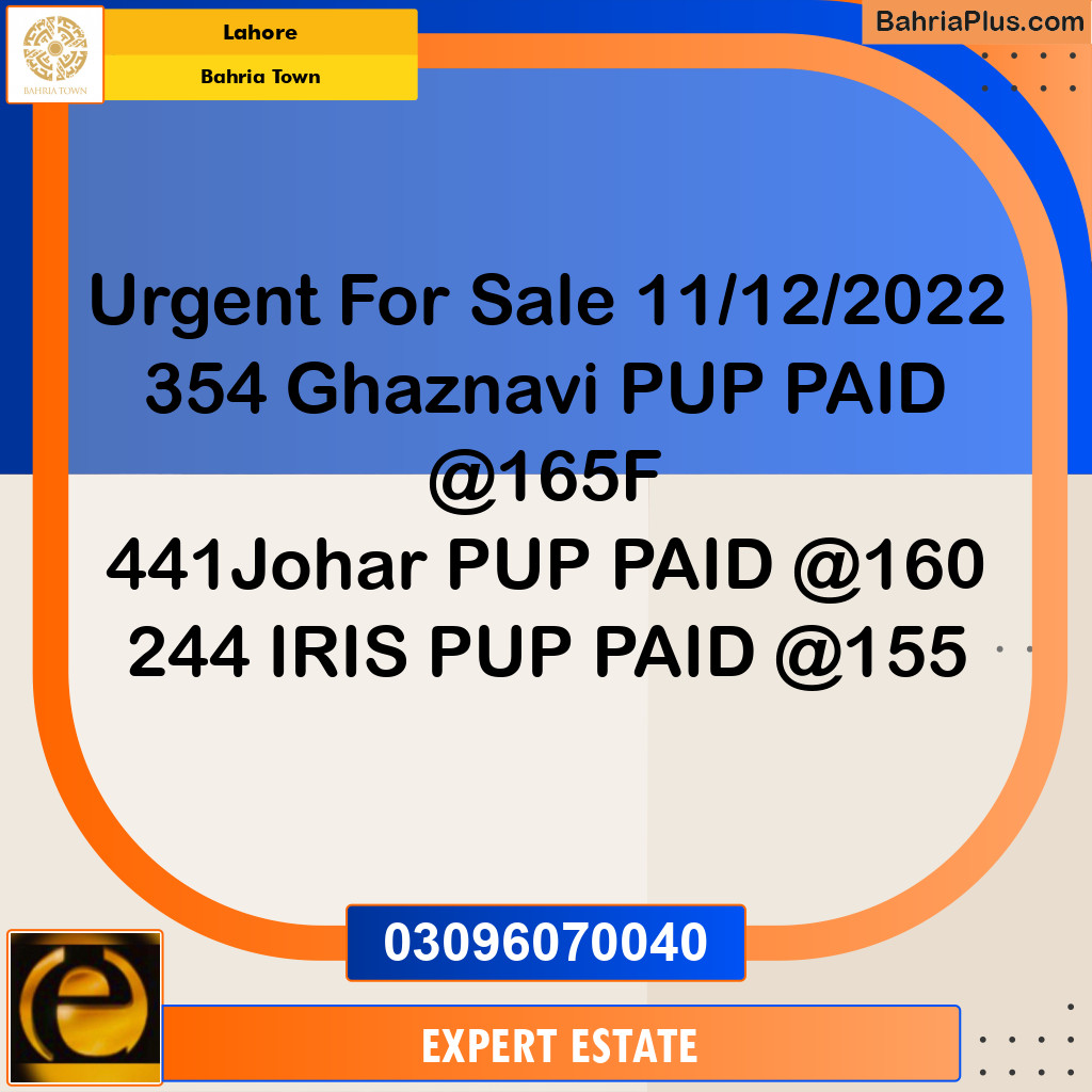10 Marla Residential Plot for Sale in Bahria Town, Lahore - (BP-274806)