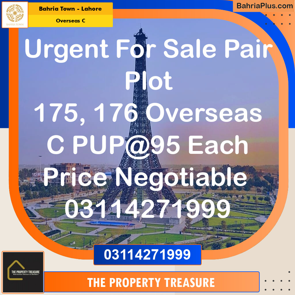 5 Marla Residential Plot for Sale in Overseas C -  Bahria Town, Lahore - (BP-274925)