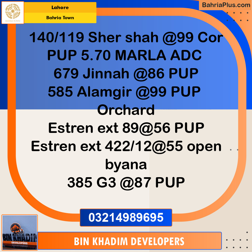 Residential Plot for Sale in Bahria Town, Lahore - (BP-274945)