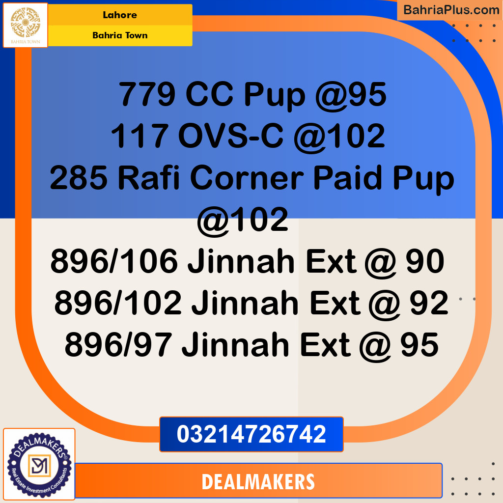 Residential Plot for Sale in Bahria Town, Lahore - (BP-274975)