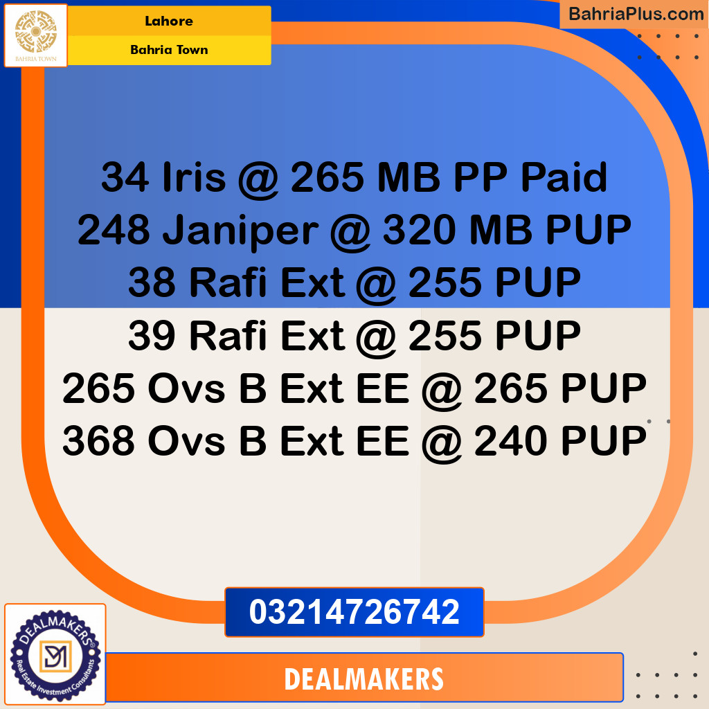 1 Kanal Residential Plot for Sale in Bahria Town, Lahore - (BP-275024)