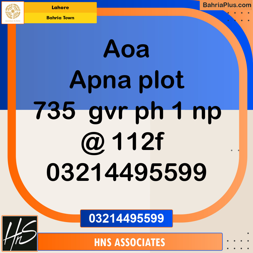 Residential Plot for Sale in Bahria Town, Lahore - (BP-275026)