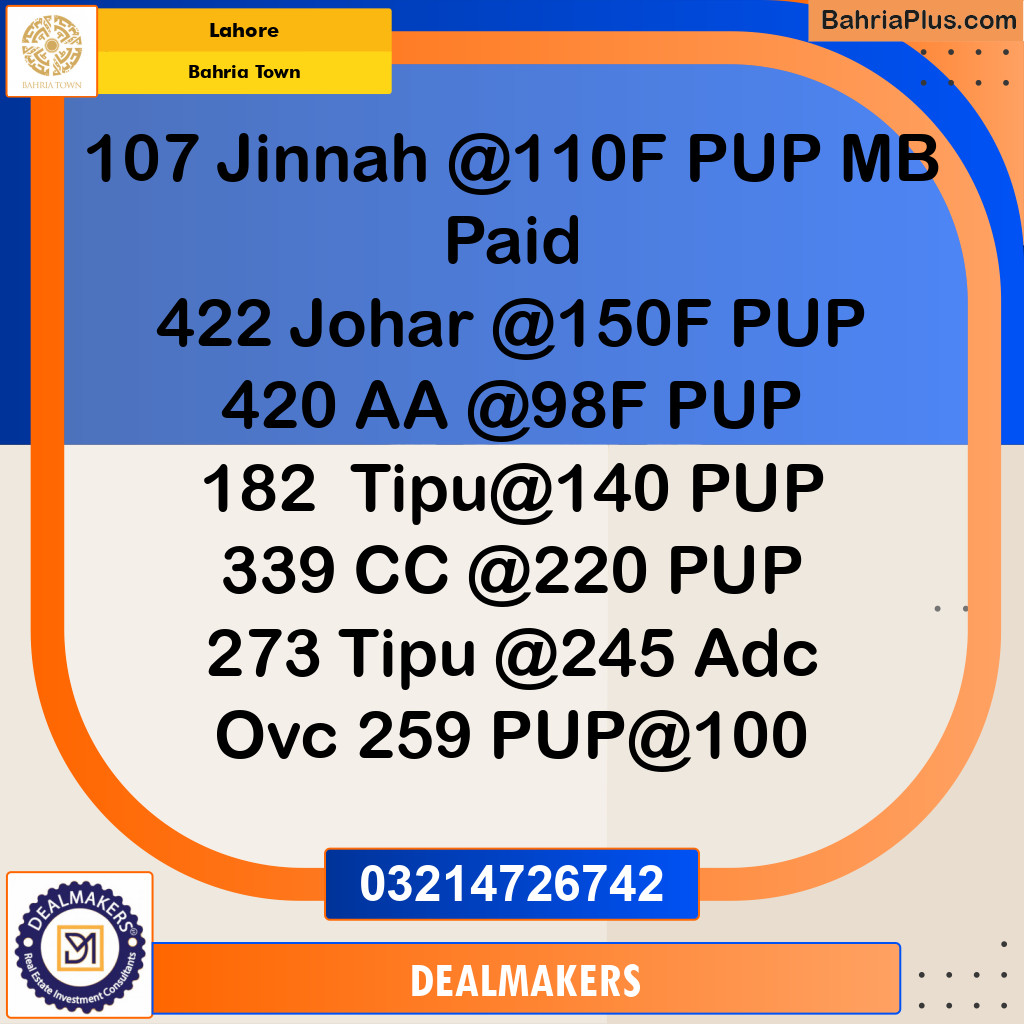 Residential Plot for Sale in Bahria Town, Lahore - (BP-275069)