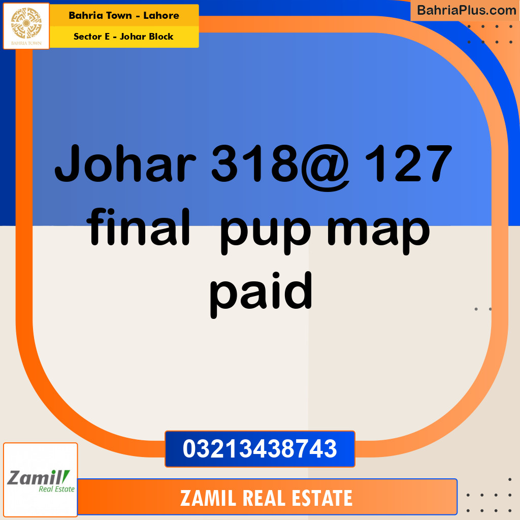 10 Marla Residential Plot for Sale in Sector E - Johar Block -  Bahria Town, Lahore - (BP-275098)