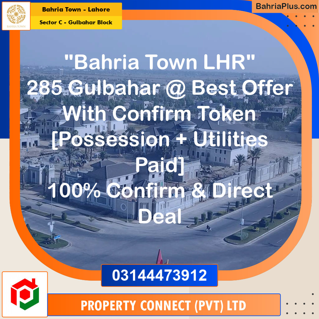 10 Marla Residential Plot for Sale in Sector C - Gulbahar Block -  Bahria Town, Lahore - (BP-275126)